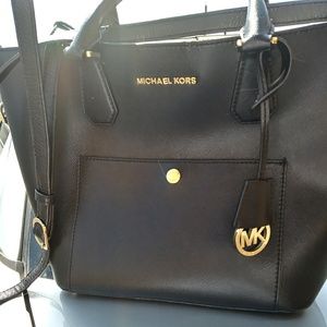 Michael Kors black Greenwich Tote